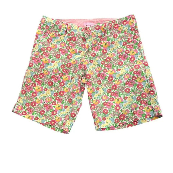 Lilly Pulitzer Size 2 "Ants On Parade"‎ Chipper Floral Shorts - Picture 1 of 3